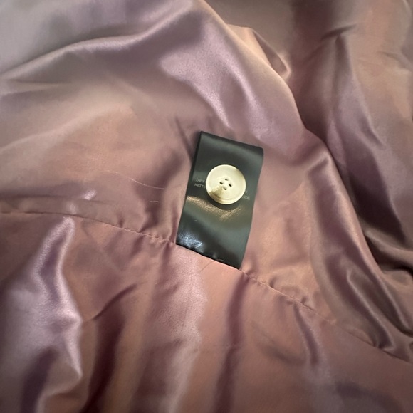 Blank NYC Fully Lined Plaid Jacket in Cream, Pink, Navy Blue and Brown Plaid - Picture 4 of 5